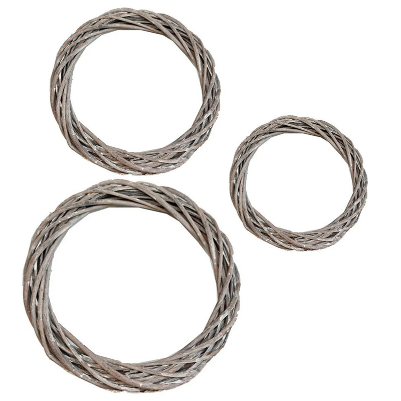 20/25/30 cm karácsonyi rattan gyűrű barkács koszorú fonott szőlő füzér függő esküvői karácsony művirágok füzér kézműves kiegészítő