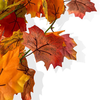 200cm Artificial Maple Leaf Fall Maple Garland Fall Leave Vine για διακόσμηση δωματίου Κήπος Γαμήλιο πάρτι Χριστουγεννιάτικη διακόσμηση