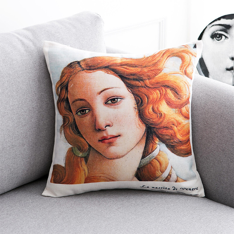 Irodalmi és művészeti olajfestő Kanapépárnák Autópárnák Párnák Logók céges ajándékokhoz