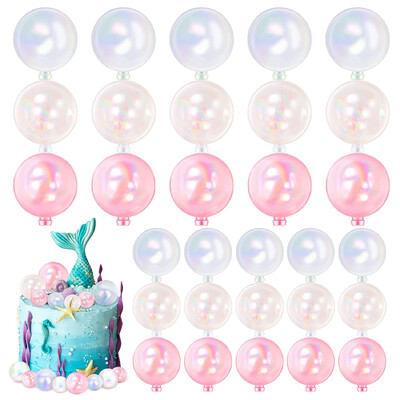 22 τμχ. Πολύχρωμο κάλυμμα κέικ μπάλας Mini balloon Cupcake Topper DIY Αφρώδες κάλυμμα για τούρτα για πάρτι επετείου γάμου