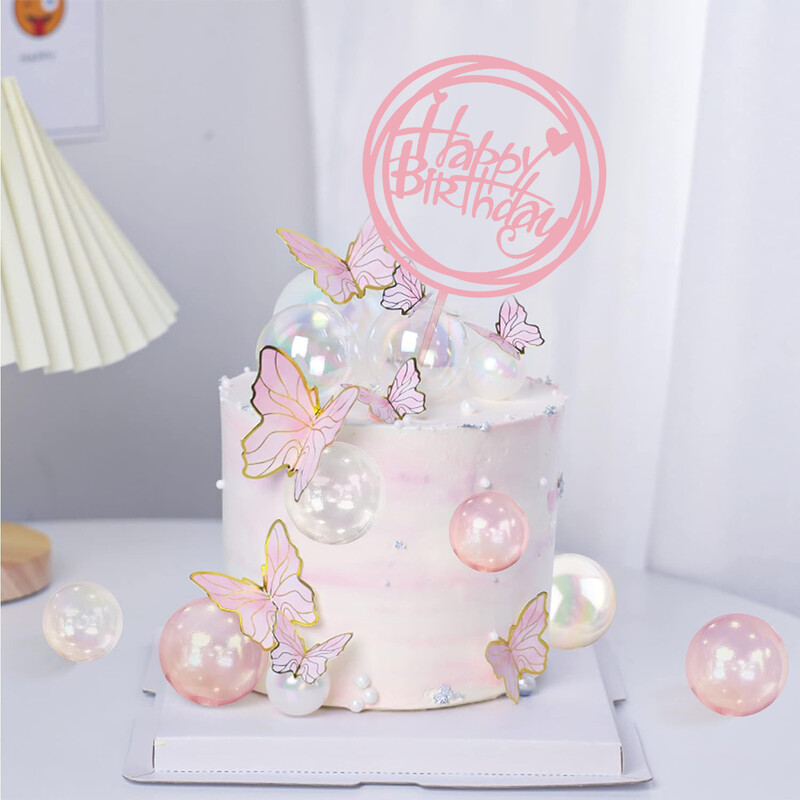 22db színes golyós torta felső mini léggömb cupcake topper barkács hab golyós torta betét dekoráció házassági évfordulóra