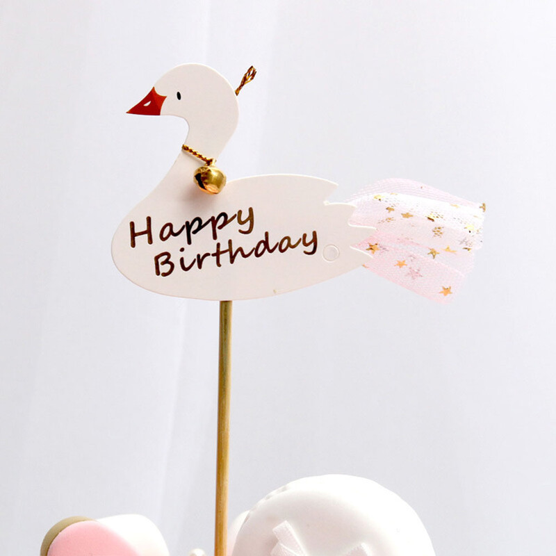 Hattyú hercegnő torta csillag desszert topper születésnapi parti topperek Capacillos para cupcake