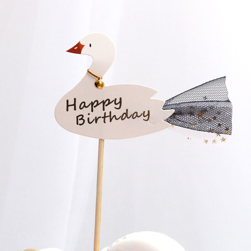 Hattyú hercegnő torta csillag desszert topper születésnapi parti topperek Capacillos para cupcake