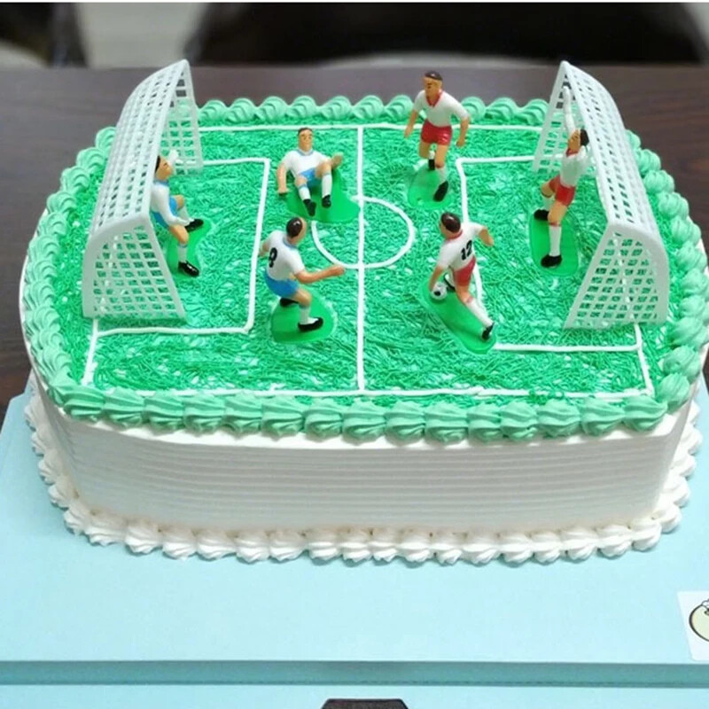 9 db/szett Foci Labdarúgás Kosárlabda Gyerekek Cupcake Dekorációs Tortafedő Boldog születésnapot Baba Gyerek Party Dekoráció Buli Kellékek