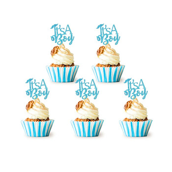 12Pcs Its A Boy Girl Cupcake Toppers Избор на торта за Baby Shower 1st Birthday Gender Reveal Party Decorations Favor