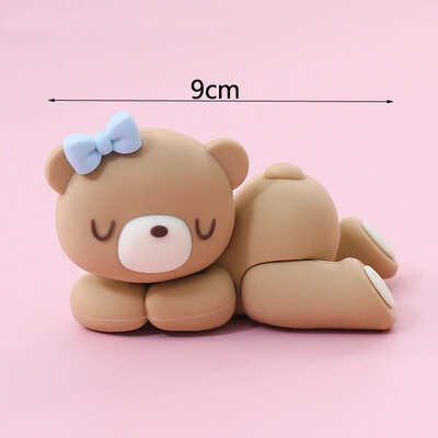Bear Dolls Διακόσμηση τούρτας Cake Topper Παιδικό παιχνίδι για αγοράκι 1ο γενέθλιο Baby Shower Fender Reveal DIY Party Supplies