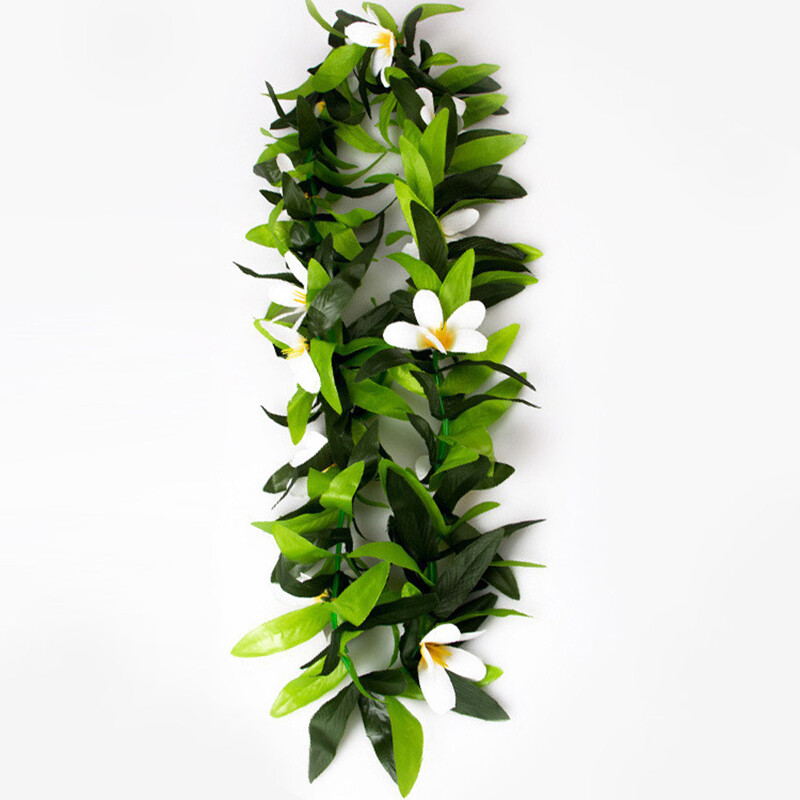 Luau Leis 3 db művirág trópusi hawaii lej leveles nyaklánc hula jelmezhez és strandpartihoz