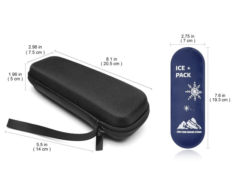 Forrón eladó inzulinhűtő tárolódoboz, hordozható EVA hűtőtáska, kis termikus táska