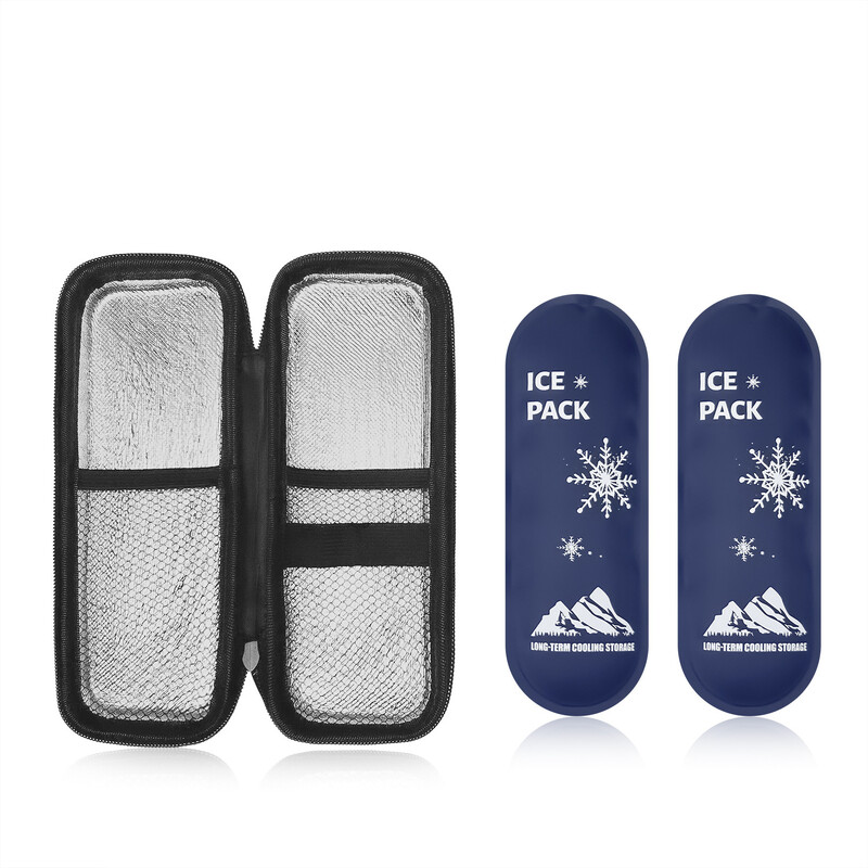 Forrón eladó inzulinhűtő tárolódoboz, hordozható EVA hűtőtáska, kis termikus táska