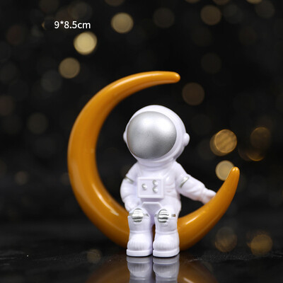 Astronaut Cake Διακόσμηση Planets Topper Spaceman Στολίδια ψησίματος για Kid Boy Universe Outer Space πάρτι γενεθλίων