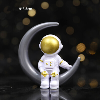 Astronaut Cake Διακόσμηση Planets Topper Spaceman Στολίδια ψησίματος για Kid Boy Universe Outer Space πάρτι γενεθλίων