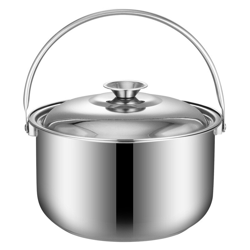 Fazék leves Főzés acél rozsdamentes pörkölt tálak Stockpot Konyhai edények Serpenyő Fém Handleramen fazekak és serpenyők edénykészlet