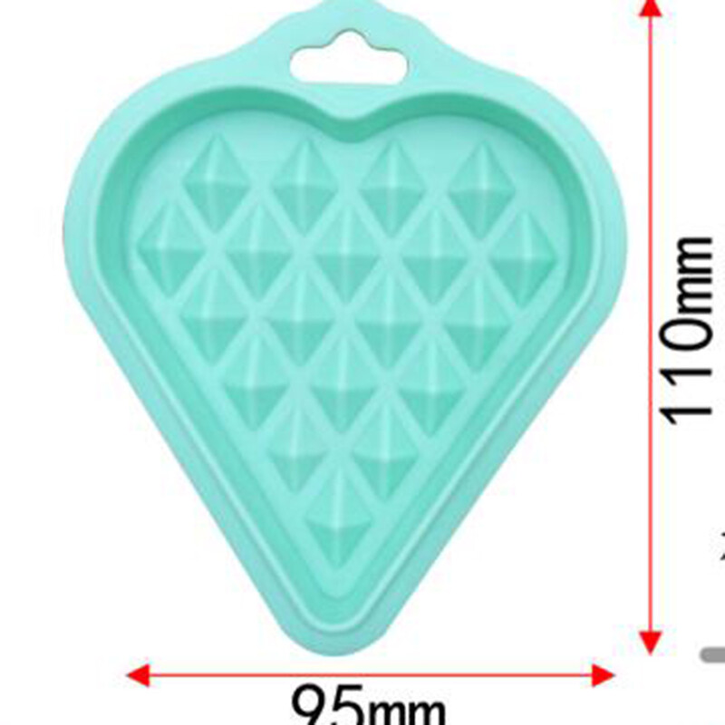 5 vnt. / rinkinys Maisto klasės silikoninė vaflinė forma Virtuvė Aplinkos apsauga Tortų kepimo reikmenys Širdies apvali kvadratinė forma