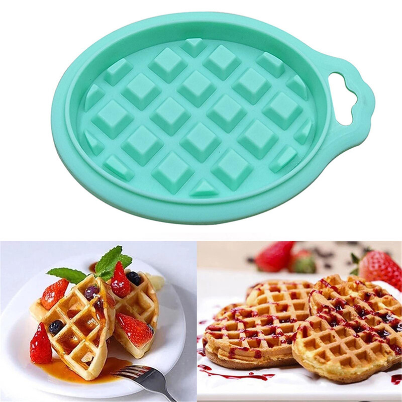 5 vnt. / rinkinys Maisto klasės silikoninė vaflinė forma Virtuvė Aplinkos apsauga Tortų kepimo reikmenys Širdies apvali kvadratinė forma
