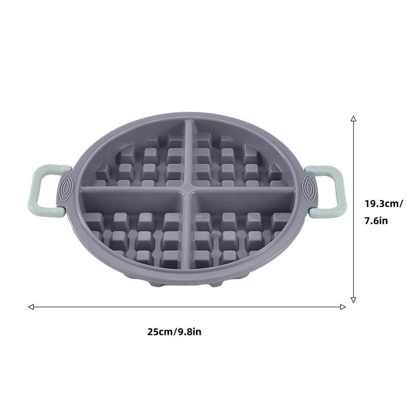 Vafeļu veidne Silikona vafeļu veidotāja cepšanas paplāte Nepiedegoša cepšanas paplāte Veidne DIY silikona vafeļu veidotāja cepšanas paplāte vafeļu paplāte