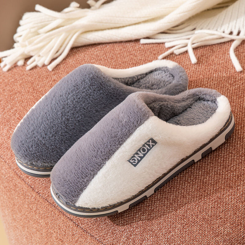 Férfi és női pamut papucsok nagykereskedelme téli otthoni cipő meleg otthon pár vastag talpú csúszásmentes zajmentes alkalmi szőrpapucs