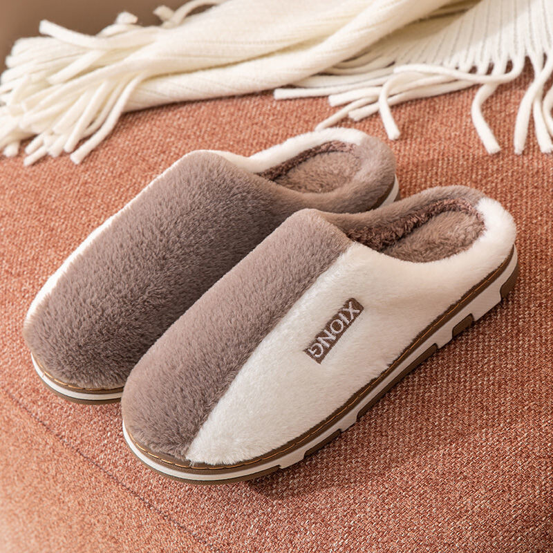 Férfi és női pamut papucsok nagykereskedelme téli otthoni cipő meleg otthon pár vastag talpú csúszásmentes zajmentes alkalmi szőrpapucs
