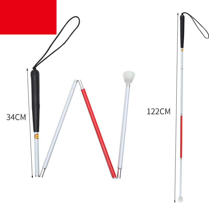 Vakbot vastagított teleszkópos bot, összecsukható kétszínű fényvisszaverő fóliával 40% kedvezmény 50% kedvezmény 30% kedvezmény hordozható vakmankók