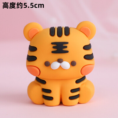Cute Animal Cake Topper Woodland Jungle Safari Lion Monkey Tiger Μαλακό λαστιχένιο ένθετο κέικ Διακόσμηση για προμήθειες γενεθλίων