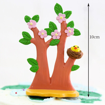 1 τμχ Cartoon Woodland Animals Cake Topper Jungle Safari Cupcake Decor Cute Forest Lion Tiger Toppers 1st Boy Birthday Cake Decor