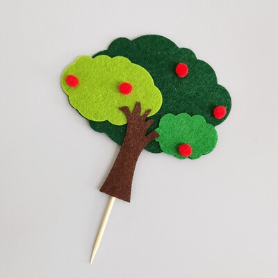 1 τμχ Cartoon Woodland Animals Cake Topper Jungle Safari Cupcake Decor Cute Forest Lion Tiger Toppers 1st Boy Birthday Cake Decor