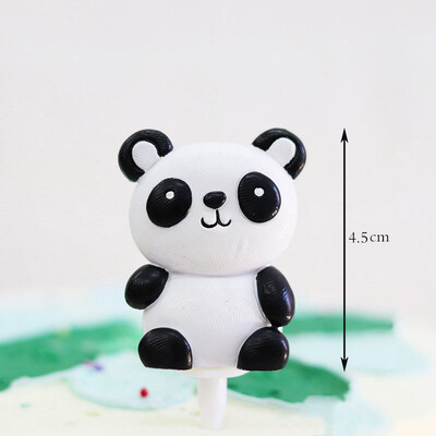 1 τμχ Cartoon Woodland Animals Cake Topper Jungle Safari Cupcake Decor Cute Forest Lion Tiger Toppers 1st Boy Birthday Cake Decor