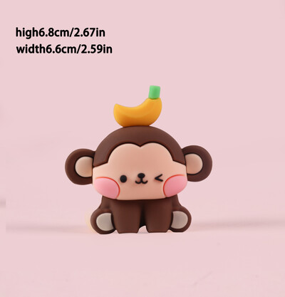 Jungle Forest Animals Cake Toppers Kids 1st Birthday Party Διακόσμηση τούρτας Safari Lion Elephant Monkey Giraffe Baby Shower