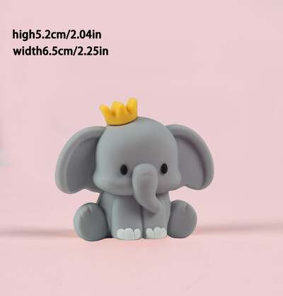 Jungle Forest Animals Cake Toppers Kids 1st Birthday Party Διακόσμηση τούρτας Safari Lion Elephant Monkey Giraffe Baby Shower