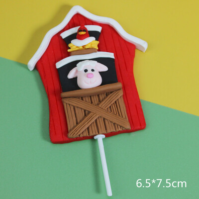 Ζώα φάρμας Cupcake Toppers Baby Shower Tractor Shepherd Dog Cow Goose Ma Yunduo Zenon Barn Διακόσμηση τούρτας γενεθλίων