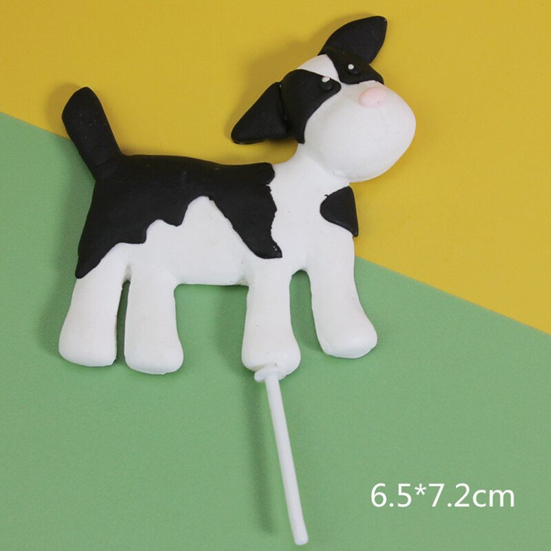 Farm Animal Cupcake Toppers Baby Shower Traktor Pásztorkutya Tehén Liba Ma Yunduo Zenon Barn Téma Születésnapi Party tortadísz