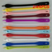 2/4/6 DB Vörösboros pohár embléma azonosító Élelmiszer-minőségű szilikon 12 db Bárkiegészítők Borosüveg Medálos Party Borbot