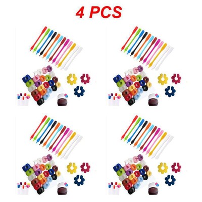 2/4/6 DB Vörösboros pohár embléma azonosító Élelmiszer-minőségű szilikon 12 db Bárkiegészítők Borosüveg Medálos Party Borbot