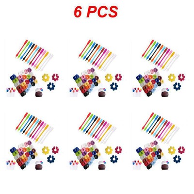 2/4/6 DB Vörösboros pohár embléma azonosító Élelmiszer-minőségű szilikon 12 db Bárkiegészítők Borosüveg Medálos Party Borbot