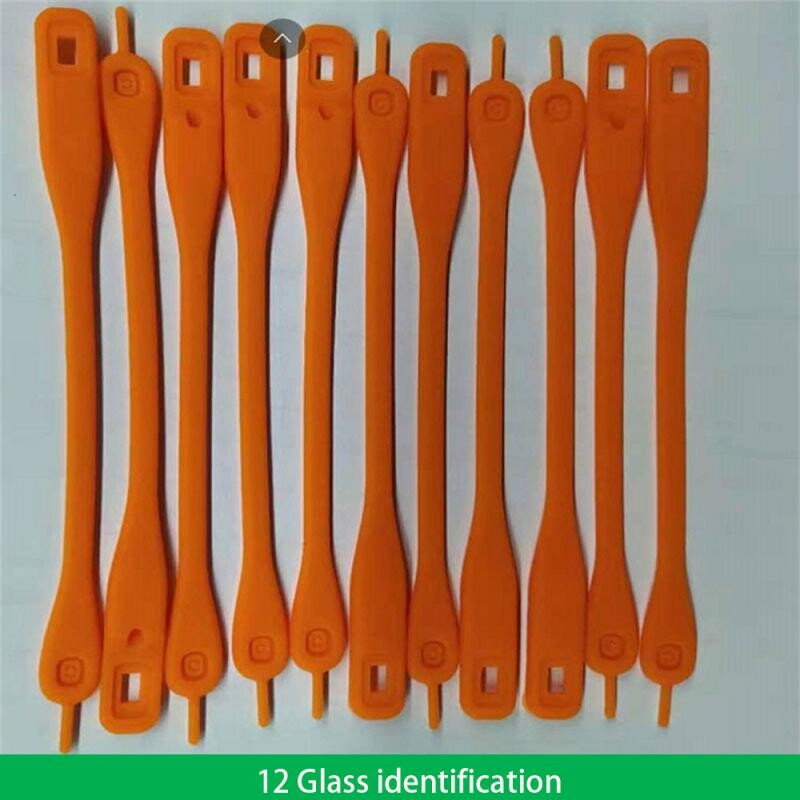 2/4/6 DB Vörösboros pohár embléma azonosító Élelmiszer-minőségű szilikon 12 db Bárkiegészítők Borosüveg Medálos Party Borbot