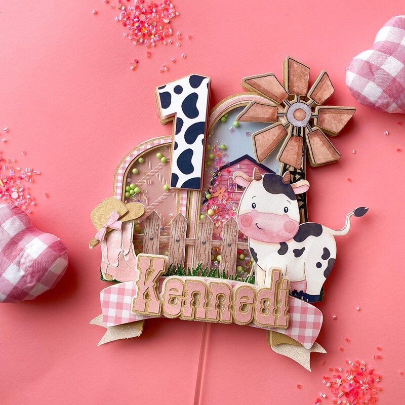 18db Karton Farm Animal Cupcake Topper gyerekeknek Farm témájú Boldog születésnapot Baby Shower Party Dekorációk Barkácsolás torta kellékek