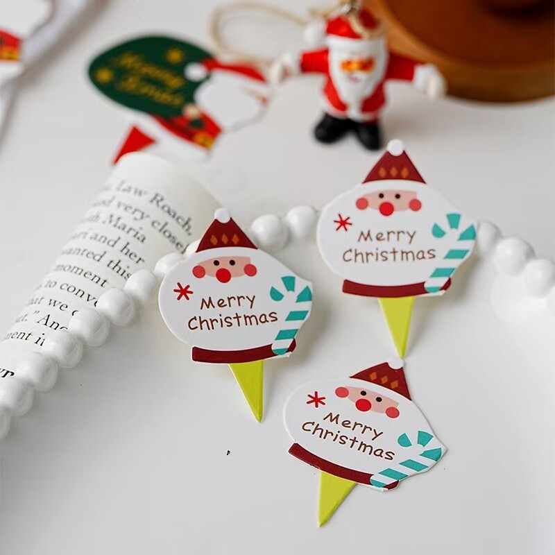 30 db-os kis karácsonyi cupcake fedőkészlet, papírképek süti díszítéshez vagy tortalapok