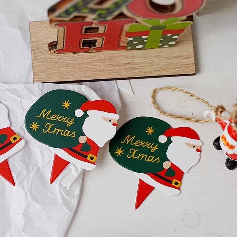 30 db-os kis karácsonyi cupcake fedőkészlet, papírképek süti díszítéshez vagy tortalapok