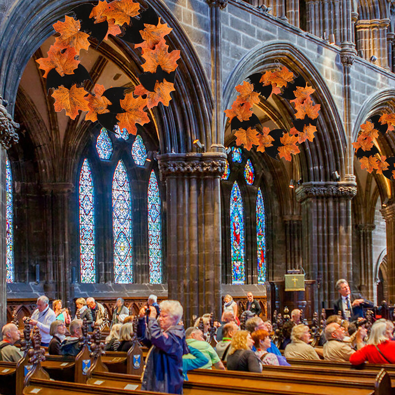 Bejárati ajtóhoz külső koszorúdíszekhez Halloween Halloween koszorúk Lakás dekorációhoz Téli bejárati ajtó