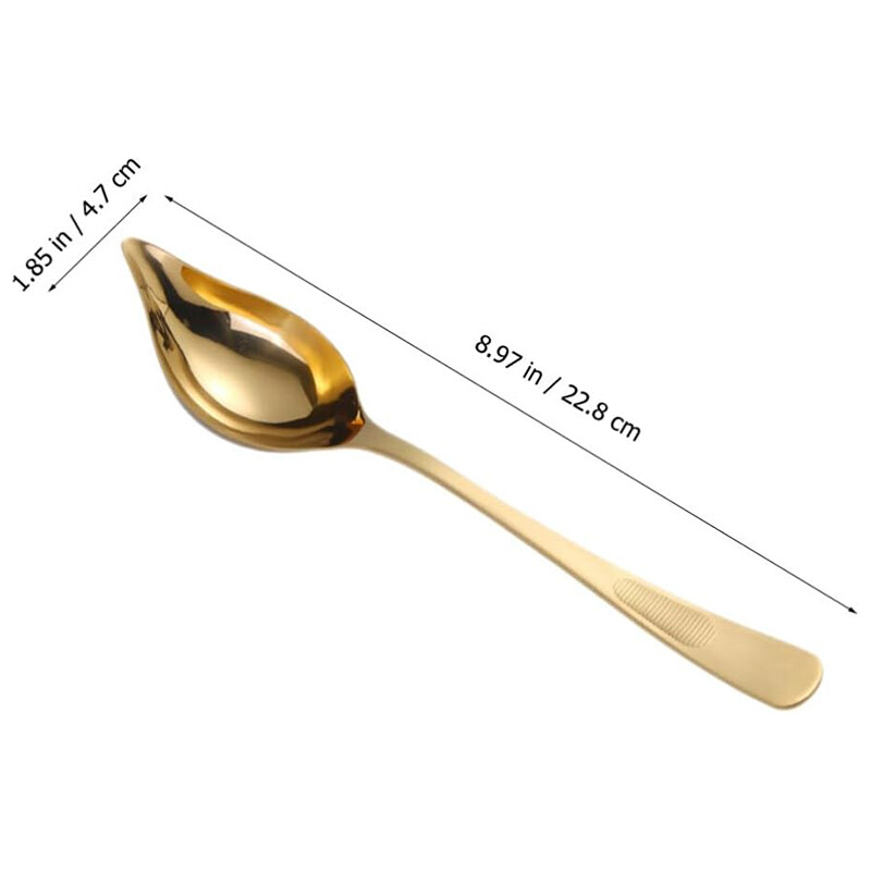 18/8 rozsdamentes acél kulináris szószos kanál, mini merőkanál mártás kiöntő kifolyóval – mosogatógépben mosható