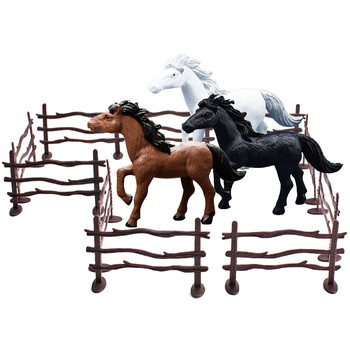 Western Cowboy Horse Cake Toppers Честит рожден ден Cake Topper Horse Racing Cake Decor Cowboy Kids Horse Birthday Party Decoration