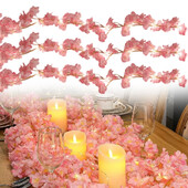 Cherry Blossom String Light 20LED Garland Artificial Flower Garland Vines Fairy Lights Για Διακόσμηση γαμήλιου πάρτι κρεβατοκάμαρας