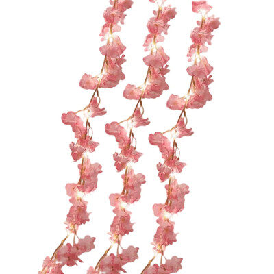 Cherry Blossom String Light 20LED Garland Artificial Flower Garland Vines Fairy Lights Για Διακόσμηση γαμήλιου πάρτι κρεβατοκάμαρας