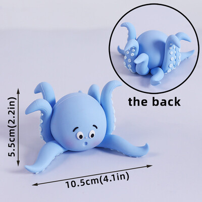 Fish Animal Whales Octopus Cake Topper Decor Παιδική 1η πρώτη τούρτα γενεθλίων Underwater World Sea Party Baby Shower Cake Decorating