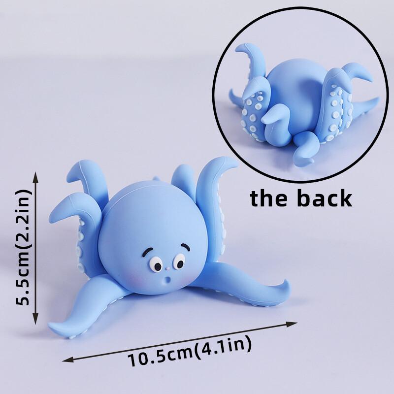 Halak Állatok Bálnák Polip Tortafedő dekoráció Gyerekek 1. Születésnapi Torta Víz alatti Világ Tengerparti Babazuhany torta díszítés