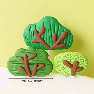 Happy Birthday Cake Topper Farm Zoon Polymer Clay Tractor Calf Lamb Kids Party Διακόσμηση κέικ ντους μωρού Διακόσμηση επιδόρπιο