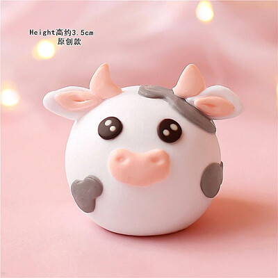 Happy Birthday Cake Topper Farm Zoon Polymer Clay Tractor Calf Lamb Kids Party Διακόσμηση κέικ ντους μωρού Διακόσμηση επιδόρπιο