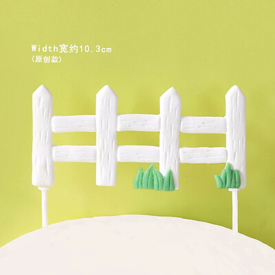 Happy Birthday Cake Topper Farm Zoon Polymer Clay Tractor Calf Lamb Kids Party Διακόσμηση κέικ ντους μωρού Διακόσμηση επιδόρπιο