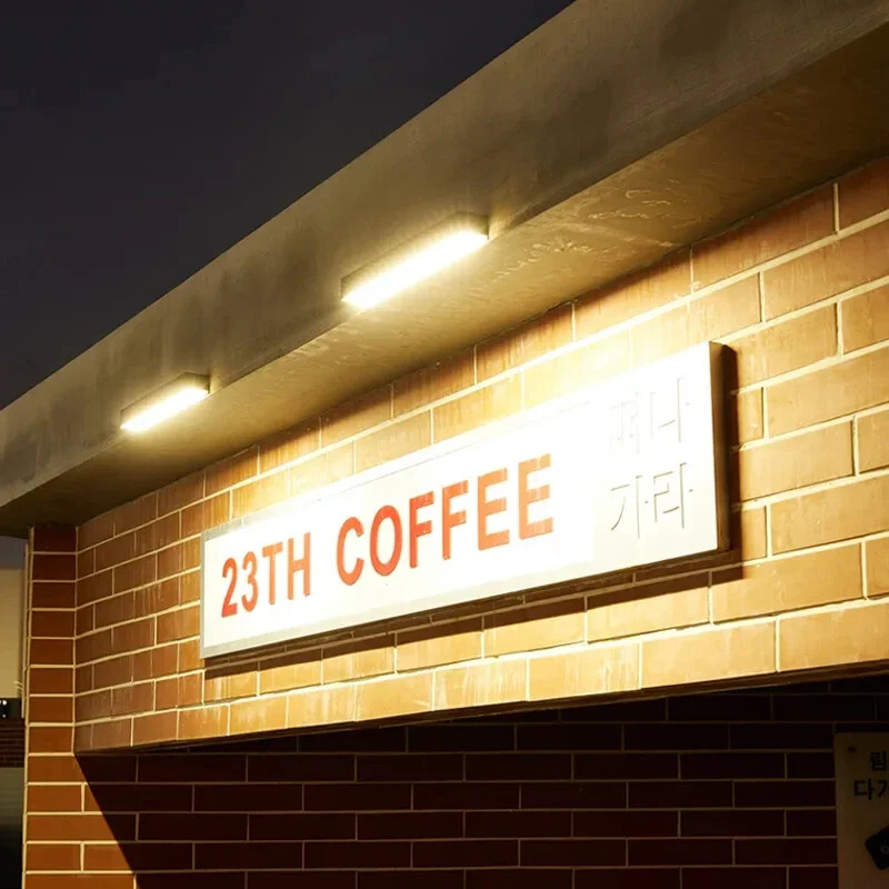 Mágneses napelemes fali lámpa kültéri lámpák vízálló udvari kerti dekoráció világítás indukciós napelemes fali lámpa kültéri lámpa