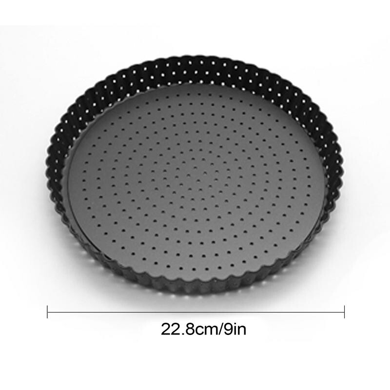 Pizza tálca sütőben, szénacél tapadásmentes pizzaserpenyővel, jó hővezető képességgel, többfunkciós gépben mosható sütéssel