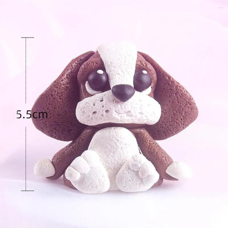 4db Ünnepi kellékek Rajzfilm Kutya Állat Tortafedő Aranyos Fazekas Erdei Dzsungel Szafari Kutyák Cupcake Decor1st Birthday PartyFavor